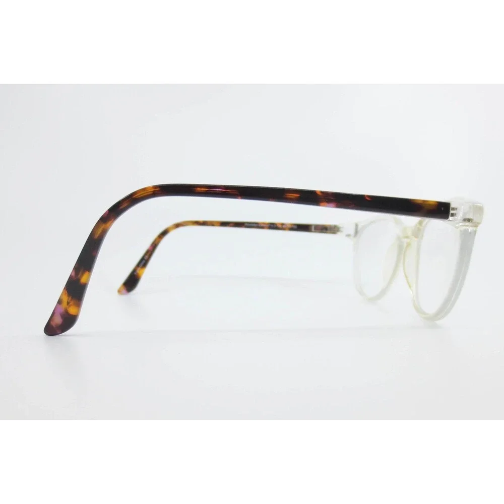 Revolution Eyewear Davis CLR Clear Tortoise Round Eyeglass Frames 49-20-140